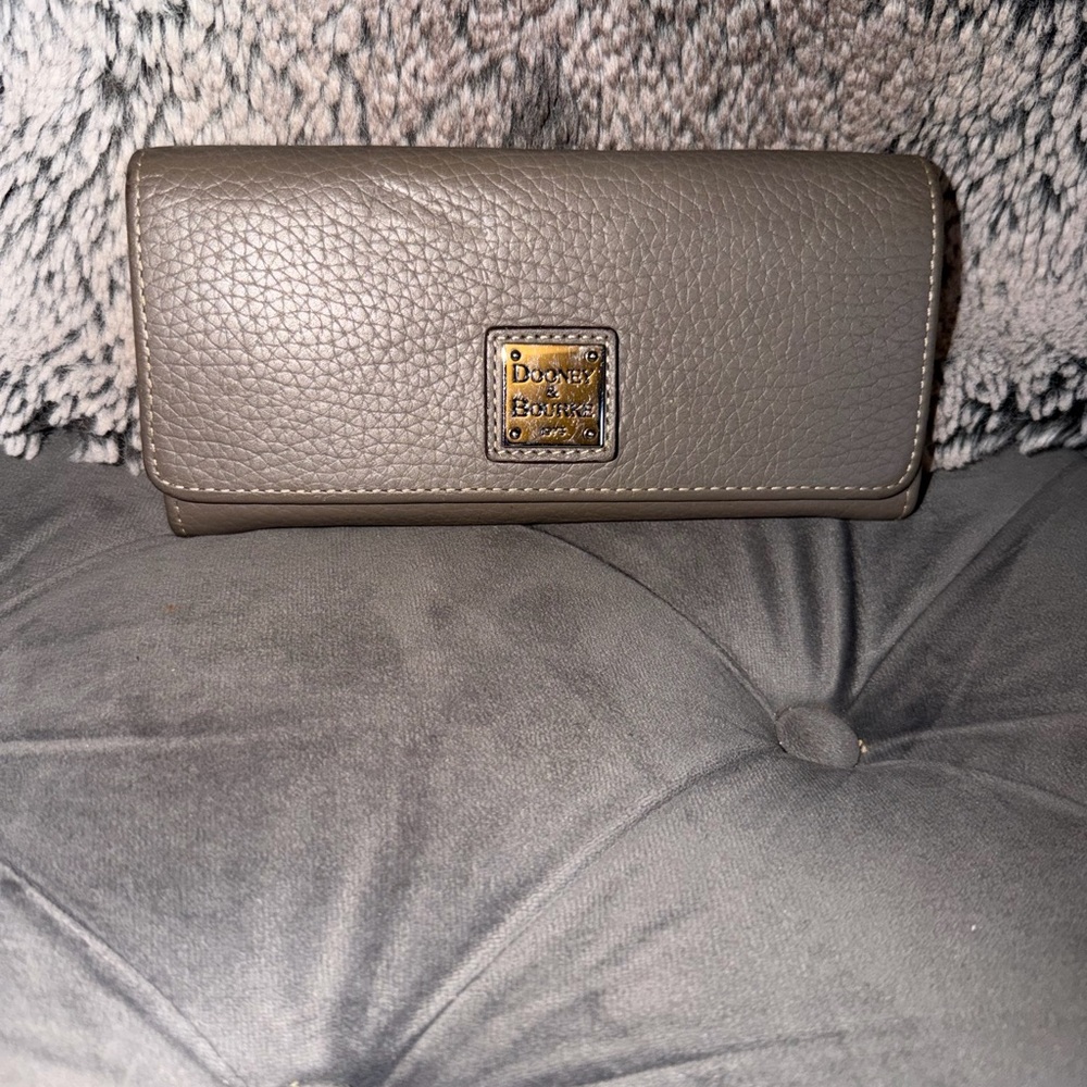 Dooney & Bourke Taupe Leather Wallet